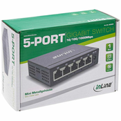 InLine Gigabit Netzwerk Switch 5-Port, 1GBit/s, Lüfterlos 32305O
