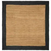 Tepisi za podrucja Tamnosiva 300 x 300 cm Juta