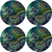 Bertoni Home Unisexs 4 Round Table Pads Set Nirvana