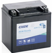 Exide AGM12-14 akumulator za motor, 12 Ah, D+, 210 A(EN), 135 x 90 x 165 mm