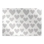 Decormat Podloga za stol Gray hearts 140x100 cm 2 cm