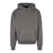 Dark Hooded Shadow Heavy Terry Garment Dye