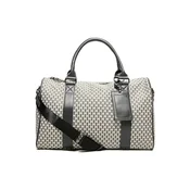 Bershka Potovalna torba antracit/off-bela