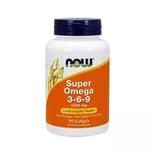 NOW Super Omega 3-6-9 1200 mg, 90 mehkih kapsul