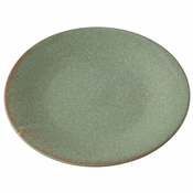 Jedilni krožnik GREEN FADE, 28 cm, zelena, keramika, MIJ
