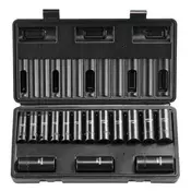 VEVOR Komplet globokih nasadnih ključev 15-delni metrični 8-22 mm 295x150x54 mm