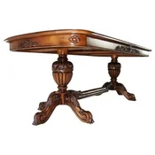 Casa Padrino luxury baroque dining table brown - Extendable Baroque style solid wood kitchen table - Luxury baroque dining room furniture - Baroque dining room furniture - Baroque furnishings
