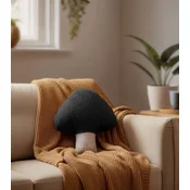 Aberto Design Dekorativni jastuk Mushroom, 38x35 cm, Crni
