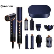Manta Lovio LVHS001 AirStyle 8u1 stilizator za kosu, 3 brzine, 4 temperature, 1400 W, tamnoplava + pribor