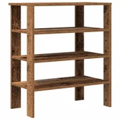 Vidaxl Regal za čevlje starinski les 61x32x70 cm inženirski les