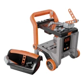 Pracovná dielňa na kolieskach multifunkčná Bricolo Devil Workmate 3v1 Black&Decker Smoby s kufríkom a náradím 19 doplnkov od 3 rokov SM360220