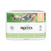 MOLTEX Pure & Nature Plenice za enkratno uporabo Mini 3-6 kg, ekonomično pakiranje (4x 38 kos)