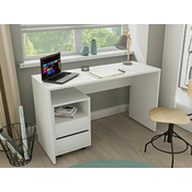 Pisalna miza Austin 300 S predali, 75x130x50cm, Bela