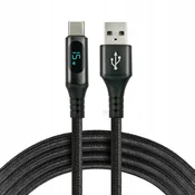 everActive USB - USB tip C kabel 2 m črne barve 1 kos.
