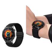 Smorss Zamenska narukvica za pametni sat za Huawei Watch GT6/Watch5/GT5/Pro/GT4/3/2/Watch4 Pro Smart, Crna