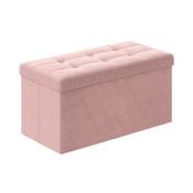 Tabure s prostorom za shranjevanje OTTOMAN 76x38 cm, roza
