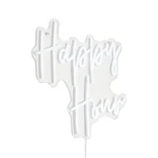 Neonska stenska svetilka bela vključno z LED - Happy Hour