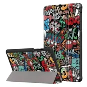 Nikcorp Preklopni etui za Samsung Galaxy Tab A 8.0 (T295/T290), magnetna zaščitna torbica z motivom grafiti in funkcijo stojala