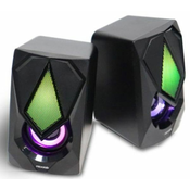 MICROLAB B25 Stereo zvucnici black/ 6W RMS (2 x 3W)/ USB power/ 3/5mm RGB