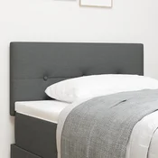 LED glava kreveta s LED trakama Tamno siva 80 cm tkanina