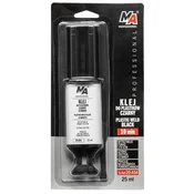 AMTRA MA professional - 10-minutno črno lepilo za plastiko - 25 ml brizga