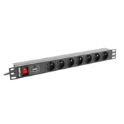 *Prenapetostna zaščita Rack PDU 1U 7x Schuko 2m