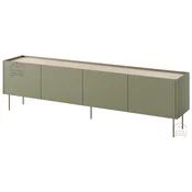 TV komoda Desin 220 4D1SZ - olivno zelena