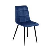 Homestar Stol CHILLI temno modri žamet