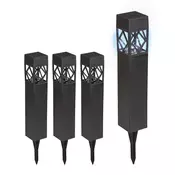 Northix Set solarnih LED vrtnih svetilk s senzorjem somraka
