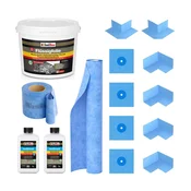 Dichtset 606B Tekoča folija 12 kg Podloga 3 m Isogrund 2 l 20 m Trak 4 x Vogal 4 x Manšeta