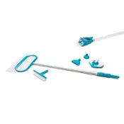 Deluxe komplet za održavanje bazena - Nebesko plava - odrasli - 3.42 - 12.4 x 29.8 x 113 - 2.66 - Aluminij i PVC