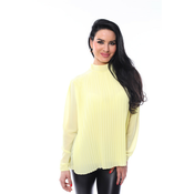 Elegantna plisirana bluza z dolgimi rokavi