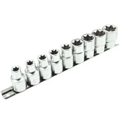 Komplet nasadnih nastavkov torx 1/2 E10-E24 9kos 66311