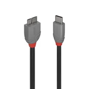 LINDY LINDY USB kabel USB 3.2 gen. 1 (USB 3.0) USB-C® vtič\, USB-mikro-B 3.0 vtič 1.00 m črna 36621, (20614389)
