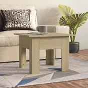 Greatstore Klubska mizica sonoma hrast 55x55x42 cm iverna plošča