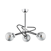 Lestenec na drogu SAGITO 3xE14/10W/230V krom