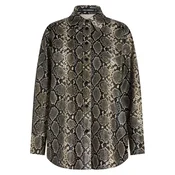 Karl Lagerfeld Bluza ecru/rjava/črna
