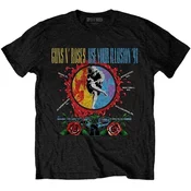 Guns N Roses Majica Use Your Illusion Circle Splat Unisex Black S
