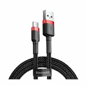 BASEUS Cafule 3A USB na USB-C kabel 0,5 m (crveno-crni)