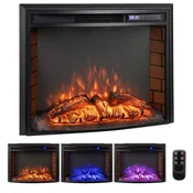 Northix Električni kamin, 1500 W, daljinski upravljalnik, zaščita pred pregrevanjem