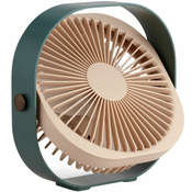 Namizni ventilator FANTASTIC, 20 cm, zelen, Printworks