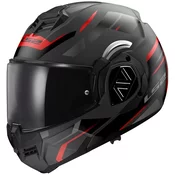 Motociklistička kaciga na preklop LS2 FF906 Advant Kuka crno-crvena mat