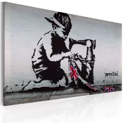 Slika - Union Jack Kid (Banksy) 60x40