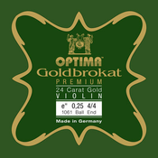 E-struna za violino 3/4 Goldbrokat Premium 24 Carat Gold Optima