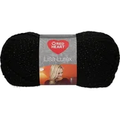 Red Heart Lisa Lurex 00010 Black Pletilna preja