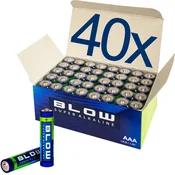 Bateria Baterije BLOW AAA Super Alkaline, 40 kosov