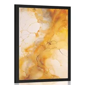 Plakat rumeni marmor - 30x45 black