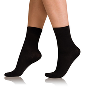 Bellinda COTTON COMFORT SOCKS - Womens cotton socks with comfortable hem - black