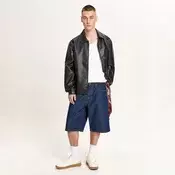 Cropp - Baggy teksas šorts - purple