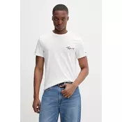 Tommy Jeans Muška majica DM0DM22538YBL, Kratki rukav, Bela